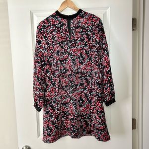 LOFT size Small pink berry print dress - Sz Small